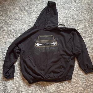 Black Hoodie with Ford Bronco Graphic